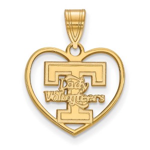 Black Bow Jewelry 14k Yellow Gold Plated Sterling Silver Tennessee Volunteers NCAA Pendant - 1 of 3