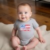 The Juniper Shop Watercolor Flag Coquette Baby Short Sleeve Bodysuit - 3 of 4