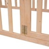 CAVINAS Twin Size Bed Frame, Wood Daybed Frame with Fence and Door, Floor Bed for Kids, Teens, Girls, Boys, Floor Platform Bed - 3 of 4