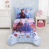NoJo Disney Frozen 2 Magical Journey Light Blue, Lavender, Teal and White Super Soft Toddler Blanket - 3 of 3