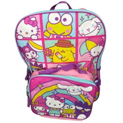 Hello Kitty & Friends 16" School Backpack with Large Front Pocket & Rectangular Lunch Bag - image 3