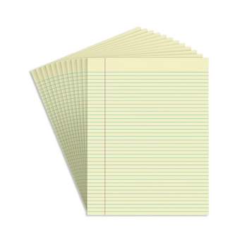 School Smart Legal Pad, 8-1/2 X 11 Inches, Canary, 50 Sheets, Pack Of 12 :  Target