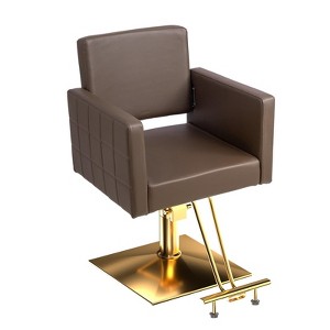 Karl Home Black Wide Seat Hair Stylist Salon Chair Heavy Duty Hydraulic - 1 of 4