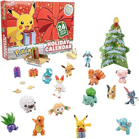 Pokemon Holiday Advent Calendar For Kids 24 Gift Pieces Includes 16