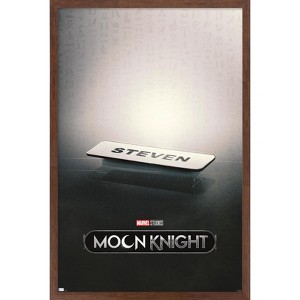Trends International Marvel Moon Knight - Steven Name Tag One Sheet Framed Wall Poster Prints - 1 of 4