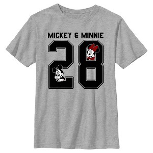 Boy's Disney Mickey & Minnie Jersey T-Shirt - 1 of 4