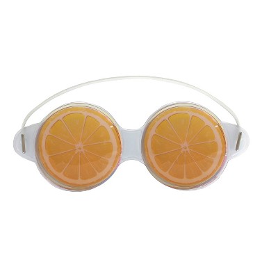 Beachcombers 7" Plastic 1-Piece Orange Slice Themed Sleeping EyeDecorative Costume Mask