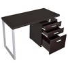 NicBex Home Office Desk 47.25" L Morden Reversible Writing Desk with 3 Drawers, Wooden Desktop and Metal Legs for Office, Study, Living Room - 4 of 4