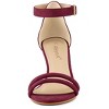 Allegra K Women's Round Open Toe Ankle Buckle Strap Kitten Heel Sandals - 2 of 4