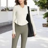 Anna-Kaci Active Women's Peplum Hem Active Zip-Up Jacket with Thumb Holes - 4 of 4