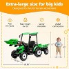 AMERLIFE 24V Kids Ride-On Tractor with Trailer & Front Loader, 3-in-1 Electric Construction Vehicle with Dual Motors, LED Lights & Terrain Wheels - 2 of 4