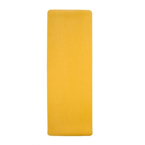 Yoga Direct Textured Natural Rubber Yoga Mat - Mustard Yellow (5mm