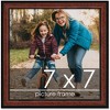 PosterPalooza | Square Decor Brown Picture Frame - UV Acrylic, Foam Board Backing, Hanging Hardware - 2 of 4