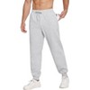 Pinspark Men's Fleece Joggers with Zipper Pockets Tapered Sweatpants Cotton Sweat Pants for Mens Heavyweight Lounge Pants - 3 of 4