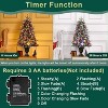 3Ft Prelit Artificial Christmas Tree with 78 Dual Color LED Imitation Fiber Optic Light, 8 Mode, Decor for Home, Retro Cup Pot 1Pc - 4 of 4