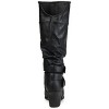 Journee Collection Womens Late Wide Width and Wide Width Wide Calf Stacked Heel Mid Calf Boots - 3 of 4