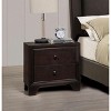 NicBex 16 inch Wide Nightstand with 2 Drawers,Modern Side Table with Round Knob Handle,Bedside Table for Bedroom,Living Room - 3 of 4