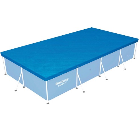 Bestway Flowclear Pro Rectangular Above Ground Swimming Pool Cover Blue Target