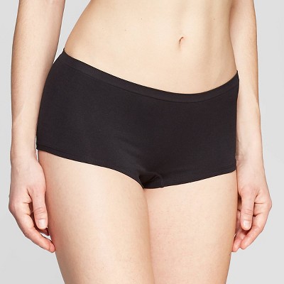 Women's Seamless Boy Shorts - Auden™ Black L : Target