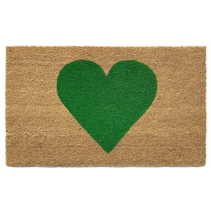 Calloway Mills AZ106721729 Heart Doormat (Green 17 In. x 29 In.) - 1 of 1