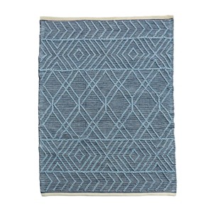 5x7 Geometric Hand Woven Indoor/Outdoor Rug Navy Blue - National Tree Company - 1 of 3