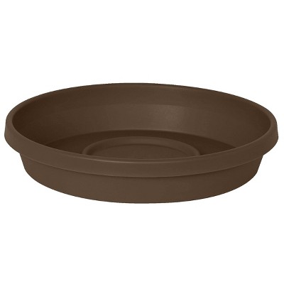 20" Plastic Terra Plant Saucer Brown - Bloem