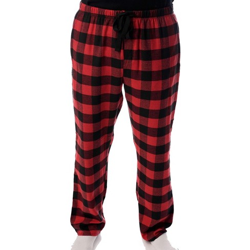 followme Microfleece Men's Buffalo Plaid Pajama Pants with Pockets