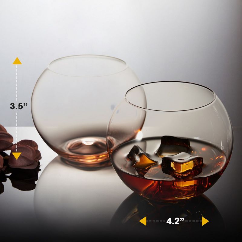 Berkware Sparkling Colored Stemless Wine Glass (19oz), 3 of 12