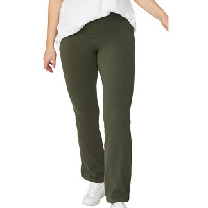 ellos Plus Size Knit Bootcut Leggings - 1 of 4