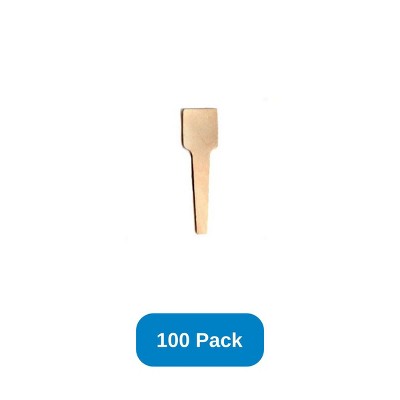 Perfect Stix 2.75" Wooden Tasting Spoon Square End Home Compostable - Pack of 100