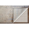 HomeRoots 3' X 5' Tan And Blue Abstract Distressed Area Rug - 4 of 4