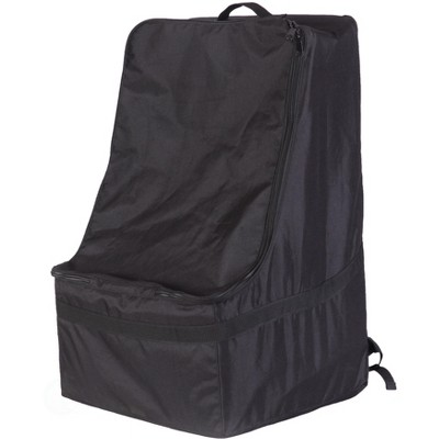 Black Children's Car Seat Travel and Storage Backpack Bag