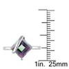EVERLY JEWELRY | 10K White Gold 3 CT TGW Square Shaped Exotic Green Topaz Ring - 4 of 4