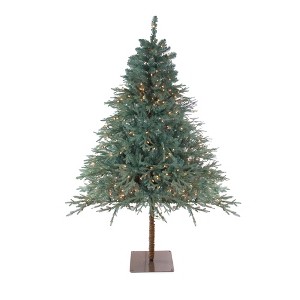 Northlight Real Touch™ Pre-Lit Artificial Full Fairbanks Alpine Christmas Tree - 6.5' - Clear Lights - 1 of 4
