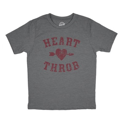 Youth Heart Throb T Shirt Cute Valentines Day T Shirts for Kids - Crazy Dog Youth T Shirt