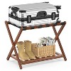 Bamboo luggage rack 2 Pack, lightweight and durable, Sturdy for Hotel/Home Use - 2 of 4