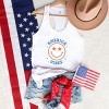 Simply Sage Market Women's America Vibes Smiley Racerback Graphic Tank - 3 of 4