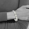 Black Bow Jewelry 9mm Stainless Steel Polished Flat Cuff Bracelet, 6.5 Inch - 2 of 4