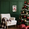 Lomsoe Christmas Cardinal Bird Metal Tin Sign 8x12in "Merry Christmas" Vintage Painting Tin Signs Wall Poster Plaque for Living Room Christmas Gift - 4 of 4