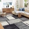 Washable Modern Geometric Patchwork Pattern Rugs for Living Room Non Slip Indoor Soft Carpet Abstract Low Pile Area Rugs Room Decor - 3 of 4