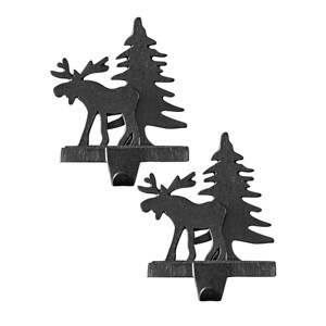 Park Designs Moose & Tree Stocking Hanger - Set of 2 - 1 of 2