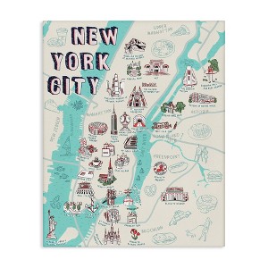 Stupell Industries New York City Tourist Attractions Canvas Art, 30" x 40" - 1 of 4