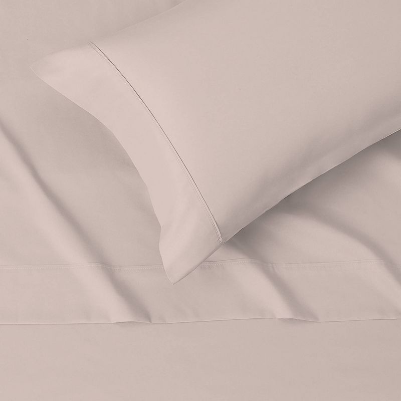 300 Thread Count Wrinkle Resistant Solid Pillowcase Set - Color Sense, 3 of 6