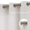 Linen Blend Curtains Solid Curtains for Living Room Bedroom Curtains with Grommet Light Filtering, 2 Pieces - 2 of 4