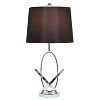 Lalia Home 27.25" Glossy State-of-The-Art Modern Entwined Table Lamp Chrome Finish - 2 of 4