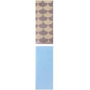 REGALWOVEN Soft Absorbent Bathroom Decorative Hand Towels for Drying 14" x 30"/13" x 29" 2 Pcs - 1 of 4