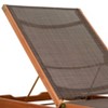 Amazonia Solid Wood 100 FSC and Mesh Lounger, Brown - 2 of 2