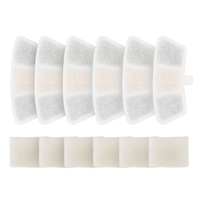 Oneisall PW04 Cordless Pet Water Fountain 6PCS Carbon Filters Replacement