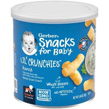Gerber Lil' Crunchies Ranch Baked Corn Baby Snacks - 1.48oz