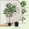 WhizMax Artificial Fiddle Leaf Fig Tree, Faux Ficus Lyrata Plant - 4 of 4